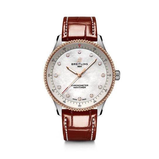 Breitling Navitimer Quartz 32 mm Stainless Steel, Red Gold and Diamond U77320E61A1P1 image number 0